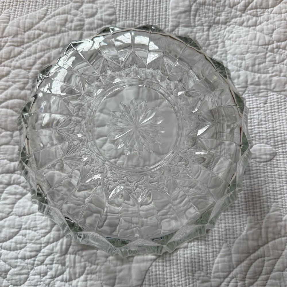 Elegant Clear Glass‎ Serving Bowl